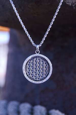 ANHÄNGER LEBENSBLUME CRYSTAL